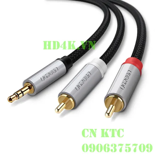 Cáp âm thanh 1 ra 2 RCA 3M Ugreen 40844