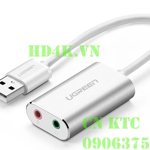 Cáp chuyển USB 2.0 to 3.5mm Ugreen 30801