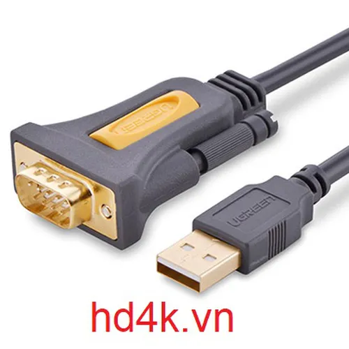Cáp chuyển USB to RS232 (DB9) dài 3m Ugreen 20223