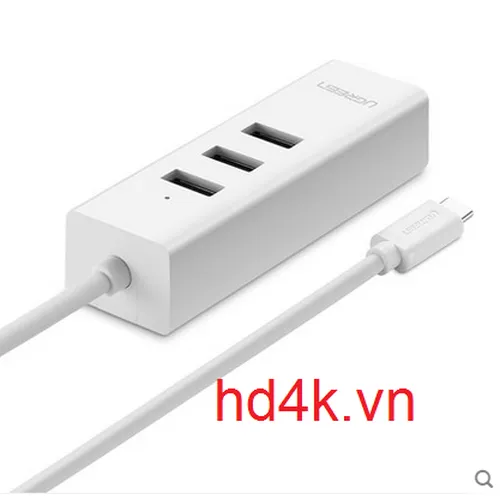 Cáp chuyển USB Type C to Lan, HUB USB 2.0  Ugreen 20792