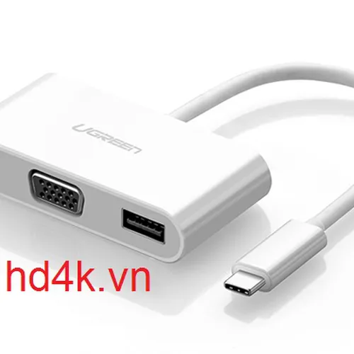 Cáp chuyển USB Type C to VGA , USB 3.0 Ugreen 30376