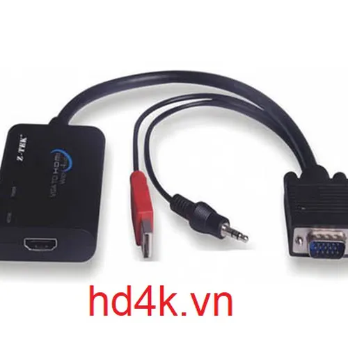 Cáp chuyển VGA to HDMI Z-TEK ZE577