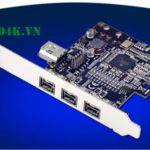 Card chuyển đổi PCI-E to  Firewire 800 1394B 3 port, 1394A 1 port Syba