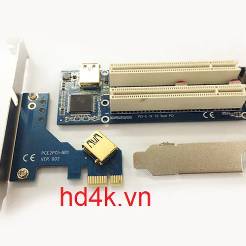 Card chuyển PCI-E 1X to 2 PCI