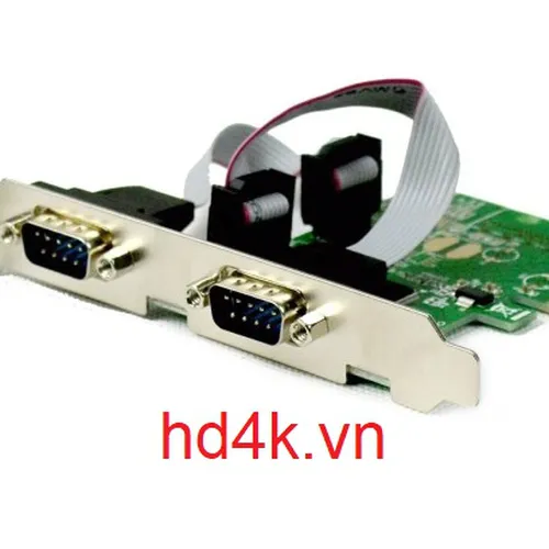 Card chuyển PCI-E to 2 com RS232  Diewu