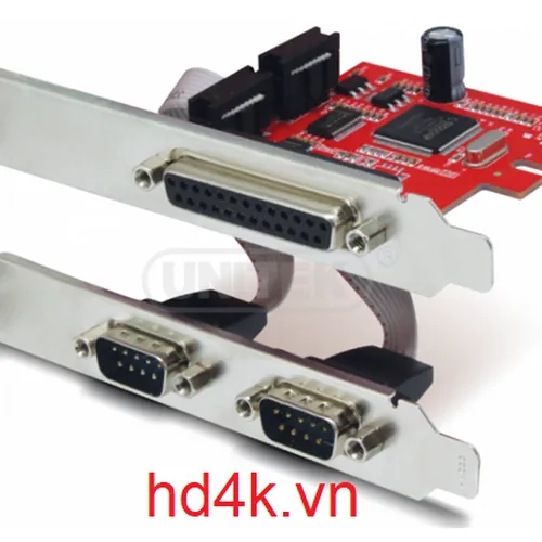 Card chuyển PCI-E to RS232 / Parallel Unitek Y-7508