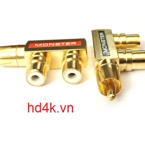 Đầu chuyển RCA 1 ra 2 Monster