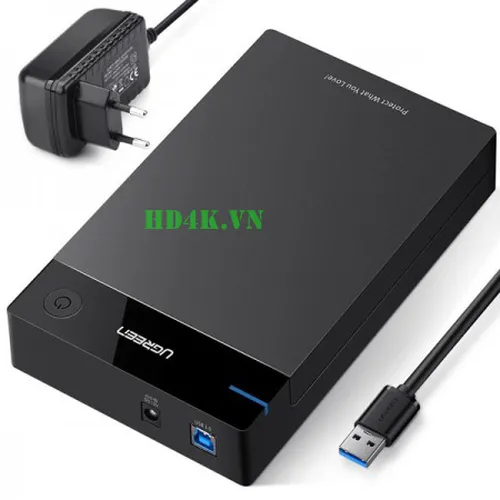 Hộp đựng ổ cứng 3.5 inch Sata/USB 3.0 hỗ trợ 10TB  Ugreen 50422