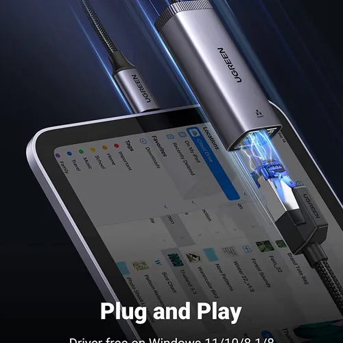 Cáp chuyển USB Type C sang LAN 1Gbps Ugreen 40322