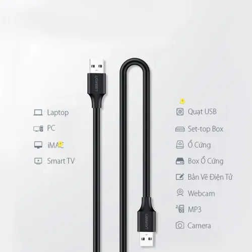 Cáp USB 2.0 0.5m  Ugreen 10308