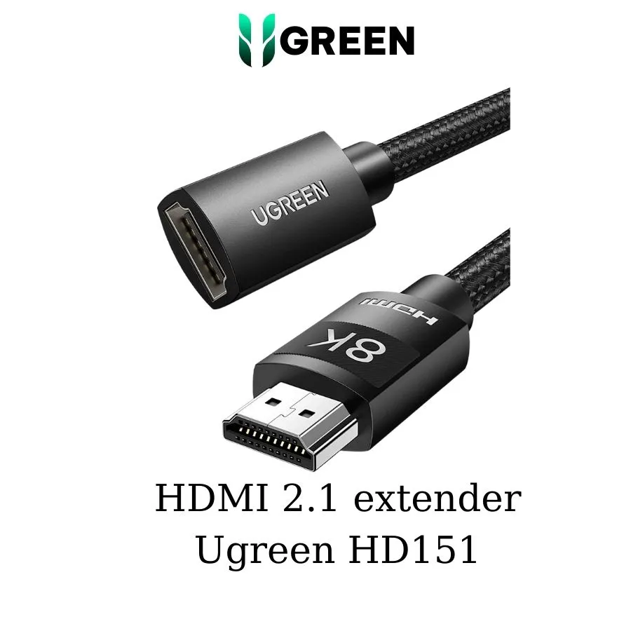 UGreen HDMI 2.1 Male To Male Cable - 3m (Black) (HD140/80404)