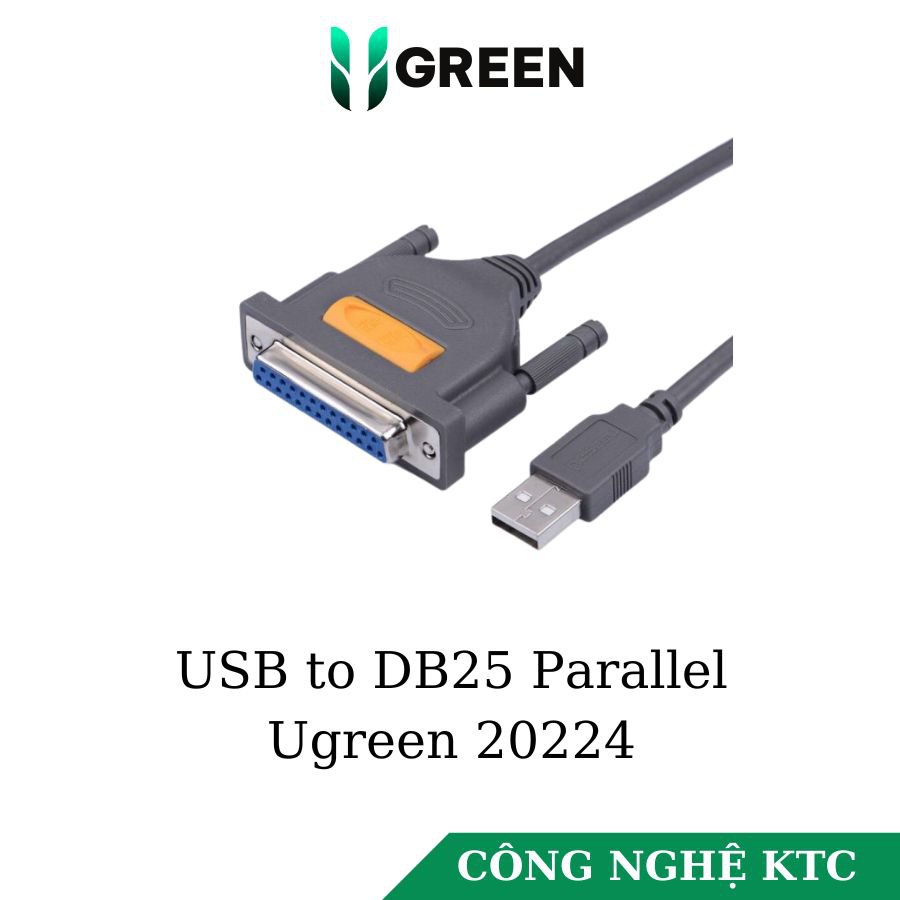 Cáp chuyển USB to DB25  Parallel dài 2m Ugreen 20224