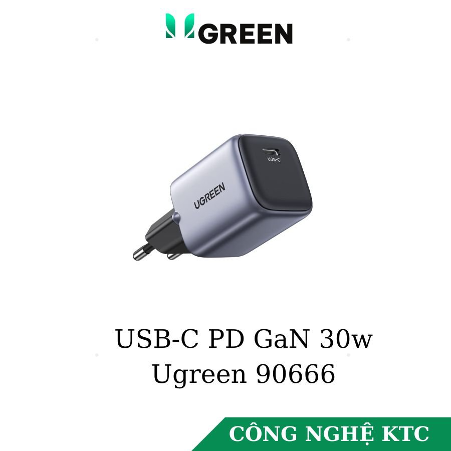 Củ sạc nhanh 30W GaN Nexcode USB-C Ugreen 90666