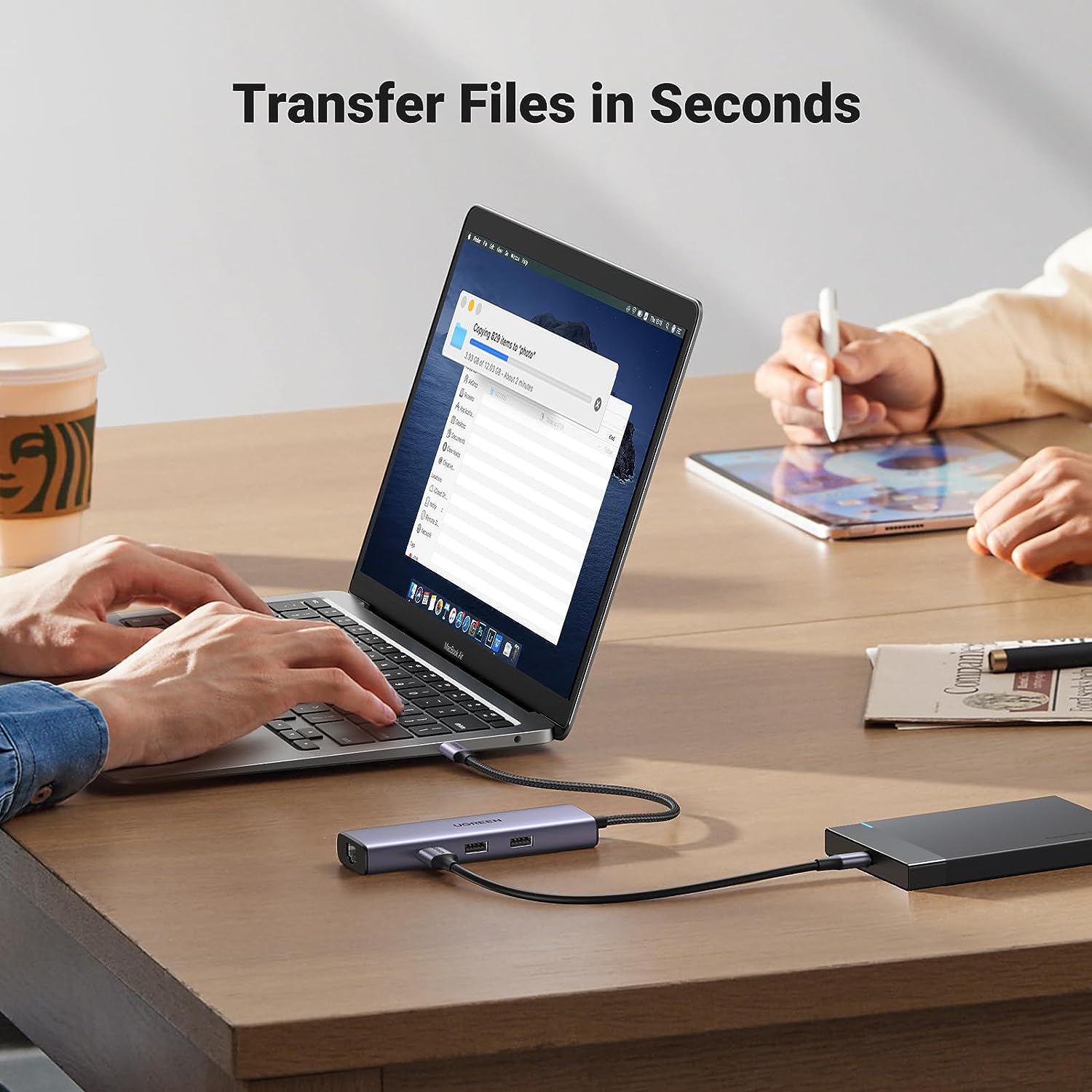 Bộ chuyển Type C sang HDMI 4K@30Hz + USB 3.0 + Lan 1Gbps + Sạc PD 100W Ugreen 15598 Bộ chuyển Type C sang HDMI 4K@30Hz + USB 3.0 + Lan 1Gbps + Sạc PD 100W Ugreen 15598