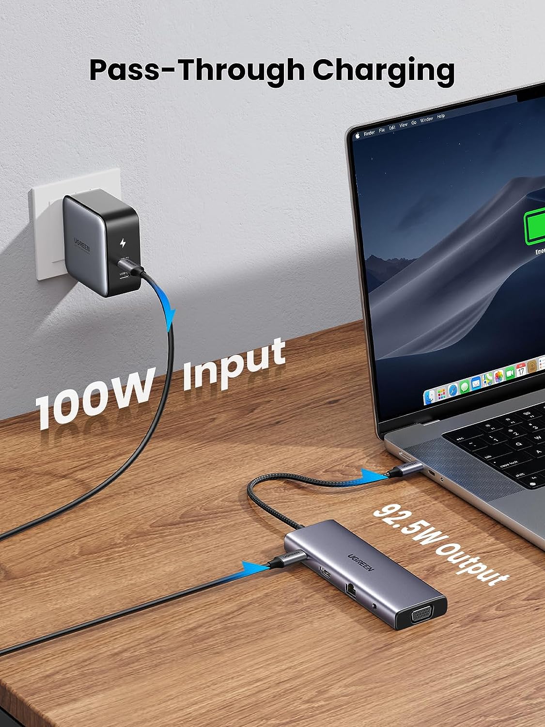 Bộ chuyển Type C to HDMI + VGA+ USB 3.0 + LAN 1Gbps + Card Reader + 3.5mm Ugreen 15601 CM498 Bộ chuyển Type C to HDMI + VGA+ USB 3.0 + LAN 1Gbps + Card Reader + 3.5mm Ugreen 15601 CM498