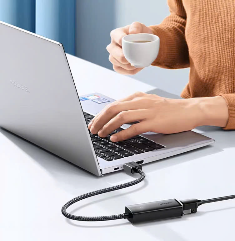 Cáp chuyển USB 3.0 to Lan 1000Mbps Ugreen 15636 CM650 Cáp chuyển USB 3.0 to Lan 1000Mbps Ugreen 15636 CM650