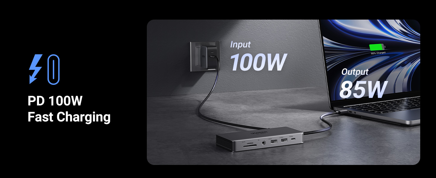 Bộ chuyển đổi Type C sang 2*USB-A 3.2+1*USB-A 3.0+1*USB-C 3.2+2*HDMI 8K@30Hz+LAN+SD/TF+3.5mm Ugreen 15965 Bộ chuyển đổi Type C sang 2*USB-A 3.2+1*USB-A 3.0+1*USB-C 3.2+2*HDMI 8K@30Hz+LAN+SD/TF+3.5mm Ugreen 15965