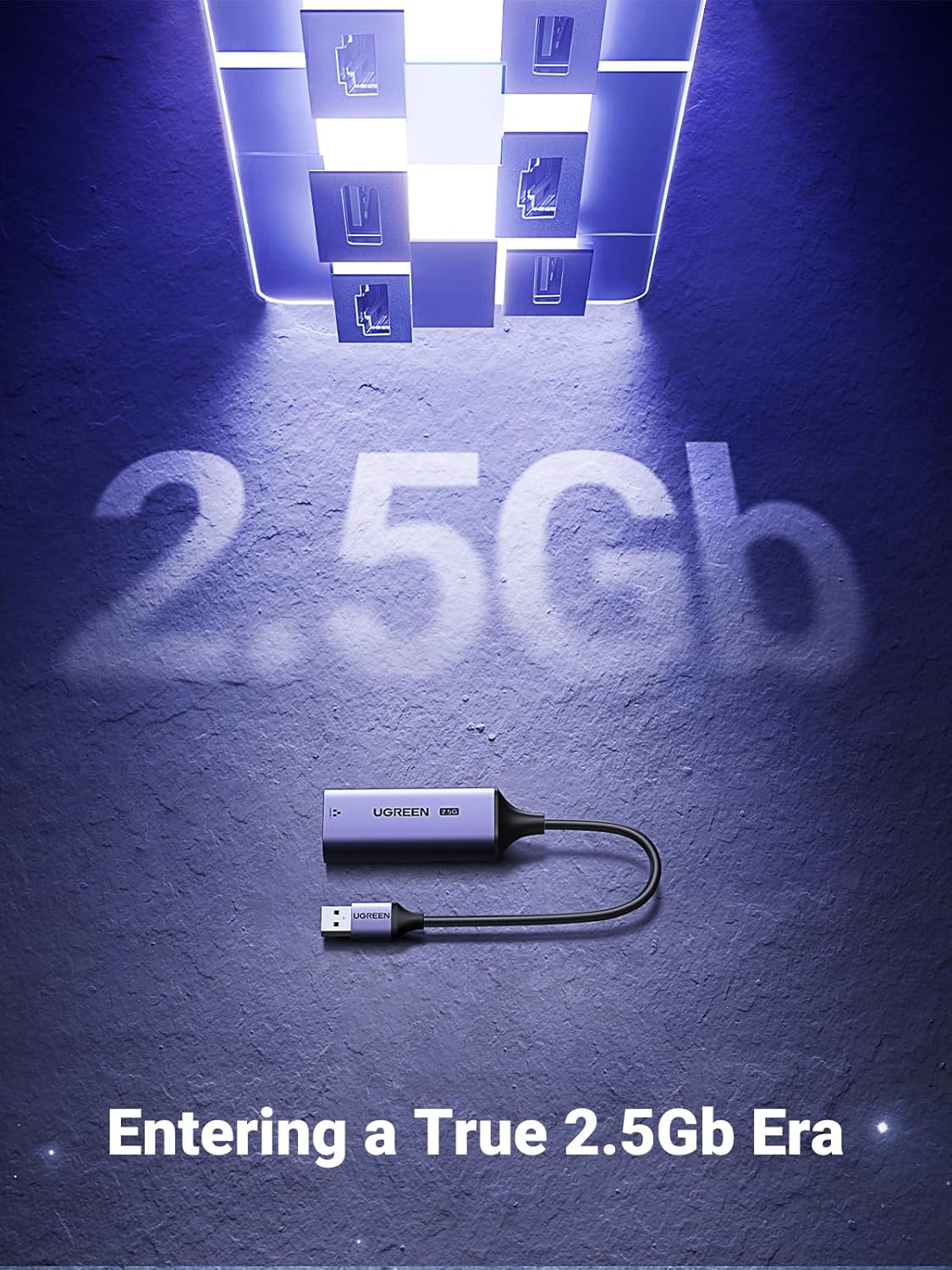 Bộ chuyển đổi USB 3.0 sang cổng mạng 2.5Gbps Network Adapter Ugreen 25051 CM648 Bộ chuyển đổi USB 3.0 sang cổng mạng 2.5Gbps Network Adapter Ugreen 25051 CM648