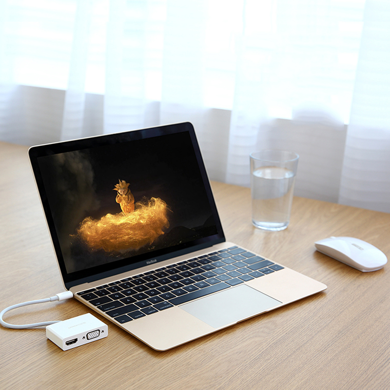 Cáp chuyển USB Type C To HDMI/VGA Ugreen 30843 Cáp chuyển USB Type C To HDMI/VGA Ugreen 30843