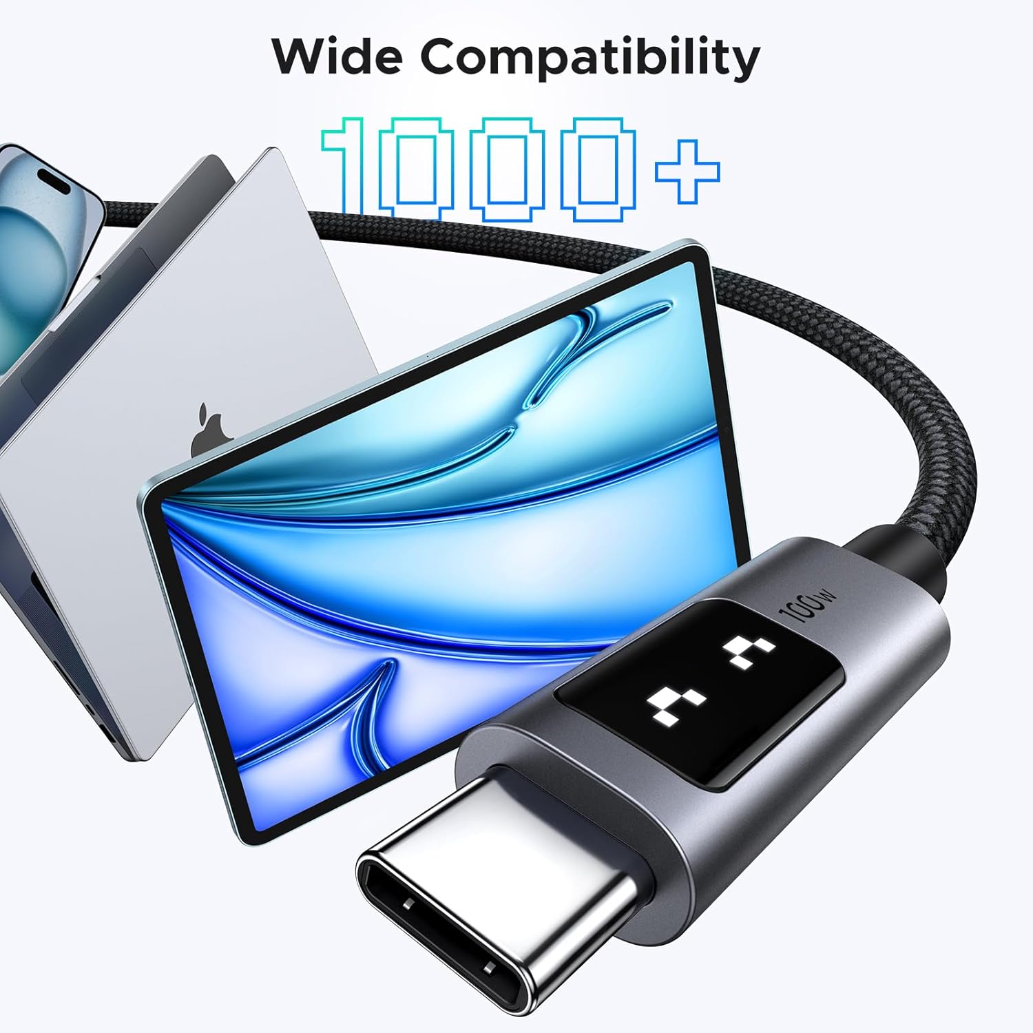 Cáp sạc Type C Uno 100W dài 1m Ugreen 35501 L509 Cáp sạc Type C Uno 100W dài 1m Ugreen 35501 L509