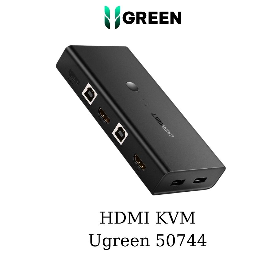 Bộ gộp HDMI 2 ra 1 có KVM Ugreen 50744