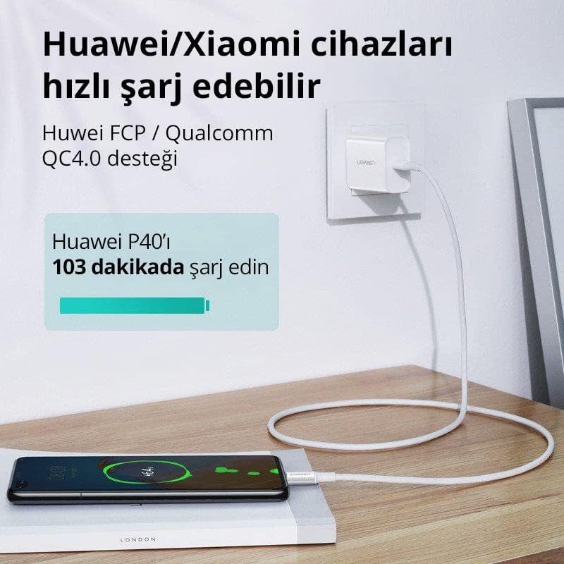Cáp sạc nhanh Type C PD 100W Fast Charging Ugreen 60551 Cáp sạc nhanh Type C PD 100W Fast Charging Ugreen 60551