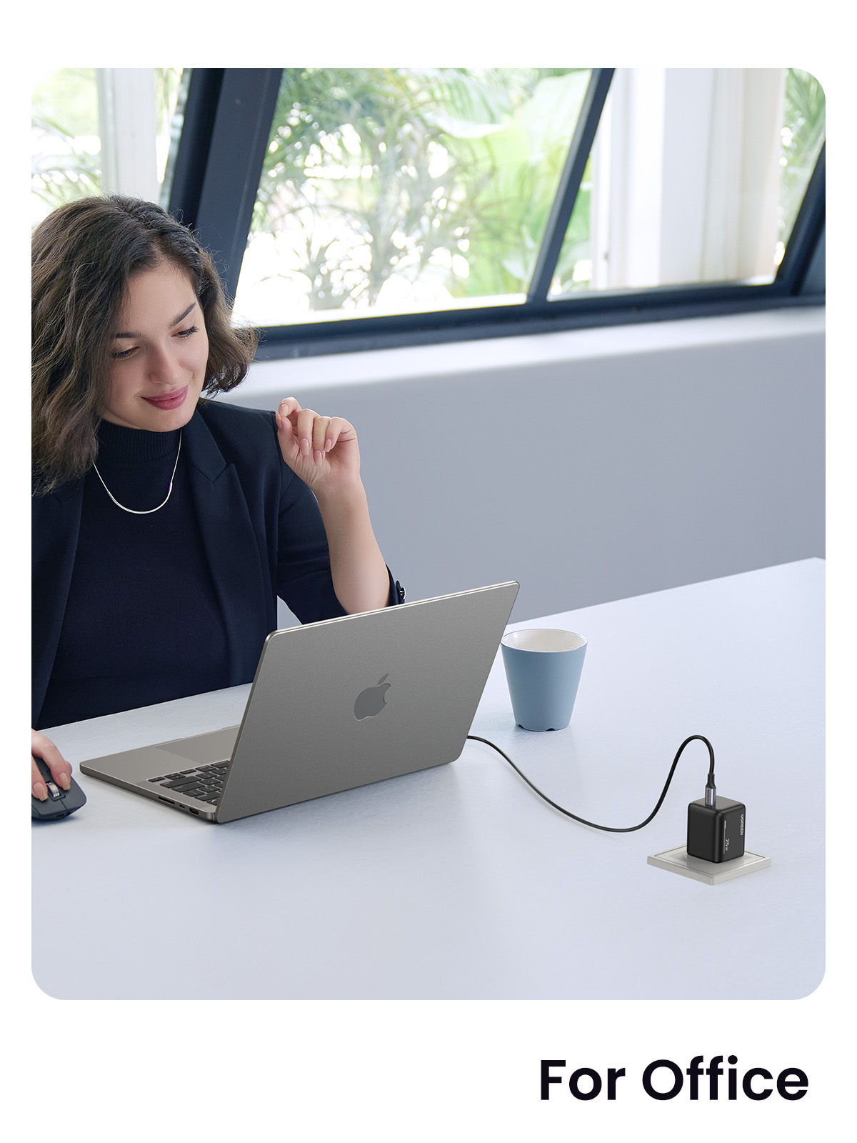 Sạc USB-C 1 cổng PD 25W công nghệ GaN Ugreen 75955 X517 Sạc USB-C 1 cổng PD 25W công nghệ GaN Ugreen 75955 X517