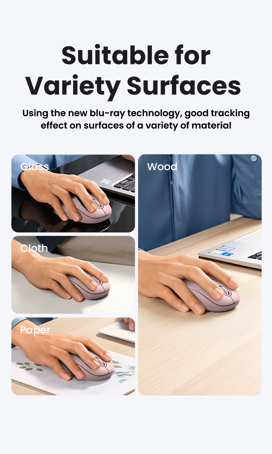 Chuột không dây 2.4G Ugreen 90686 MU105 Chuột không dây 2.4G Ugreen 90686 MU105