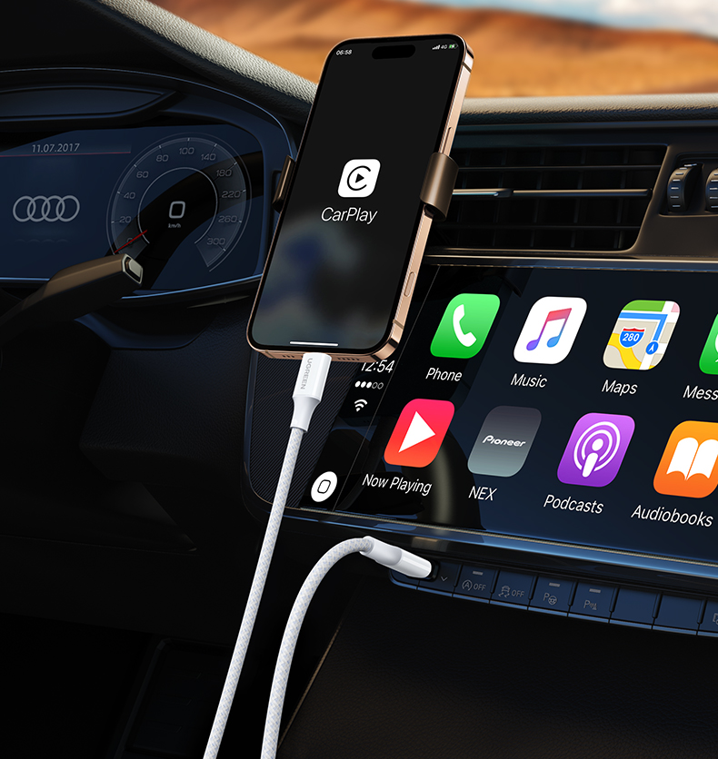 Cáp sạc nhanh USB-C PD 60W dài 1M Ugreen 35254 L501 Cáp sạc nhanh USB-C PD 60W dài 1M Ugreen 35254 L501