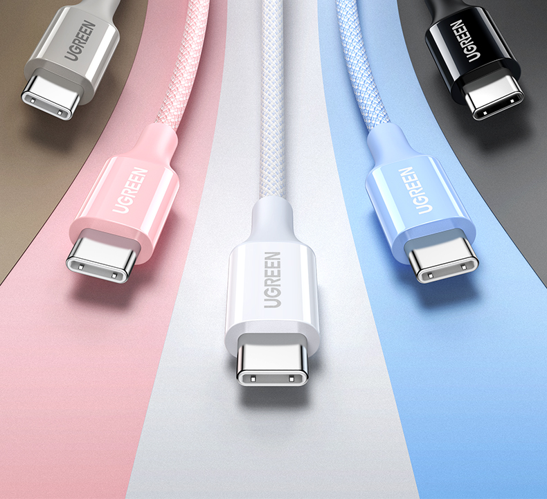 Cáp sạc nhanh USB-C PD 60W dài 1M Ugreen 35254 L501 Cáp sạc nhanh USB-C PD 60W dài 1M Ugreen 35254 L501