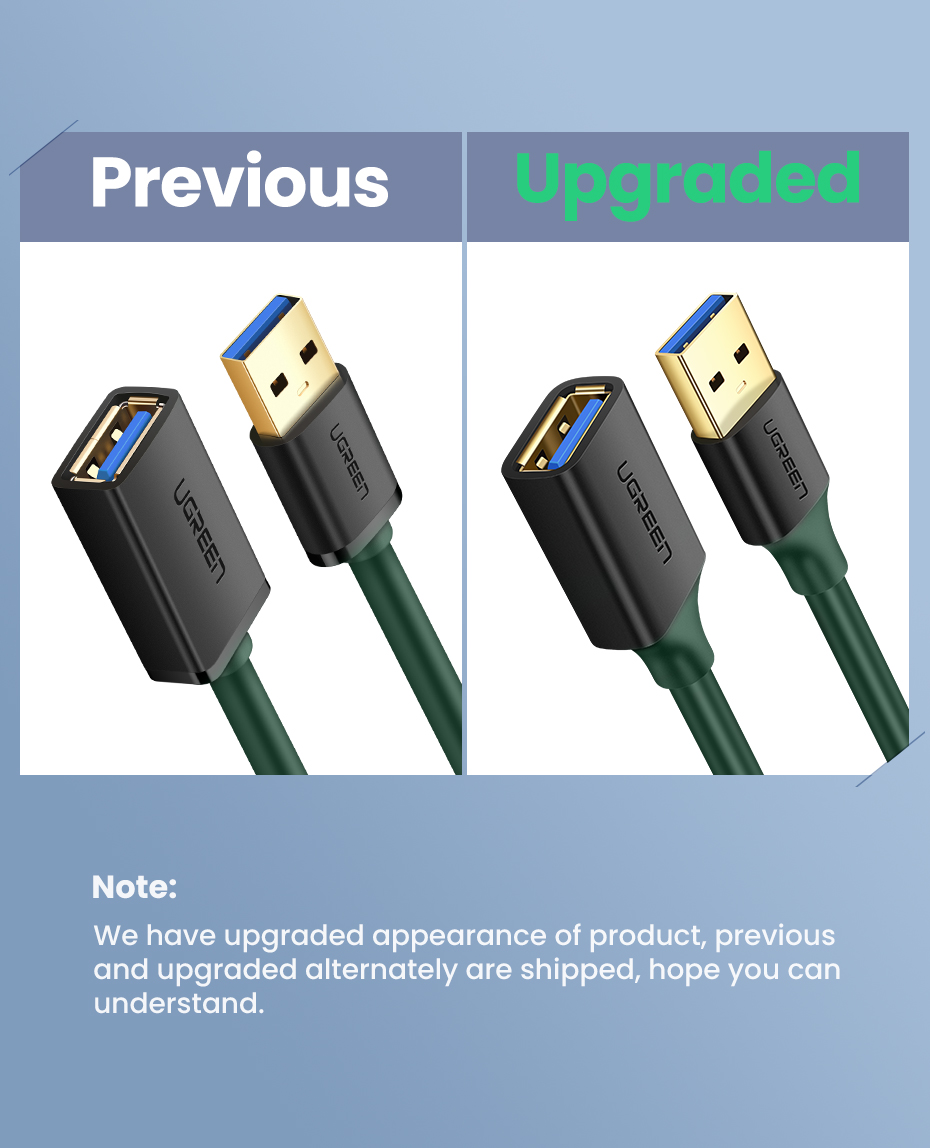 Cáp nối dài USB 3.0 dài 1M Ugreen 10368 Cáp nối dài USB 3.0 dài 1M Ugreen 10368