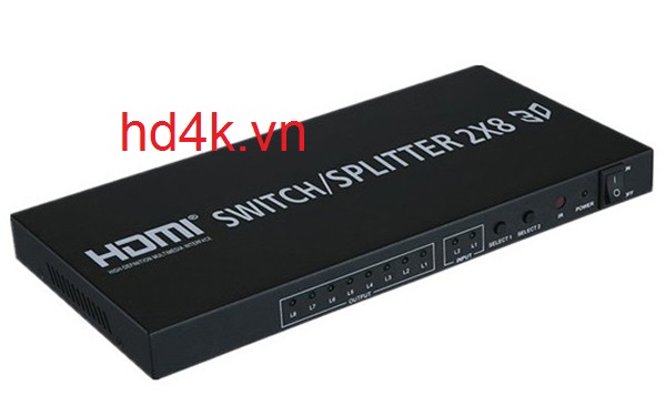 Bộ chia HDMI 2 ra 8 hỗ trợ 4K KTECH