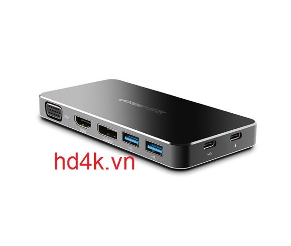 Bộ chuyển USB type C to HDMI/VGA/Displayport + USB 3.0  Ugreen 40872