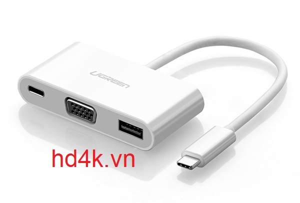 Cáp chuyển USB Type C to VGA , USB 3.0 Ugreen 30376