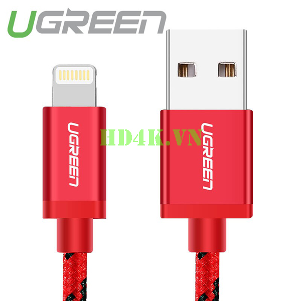 Cáp sạc USB Lightning 1.5m Ugreen 40480 cho iPhone 5/6/7 Plus, iPad