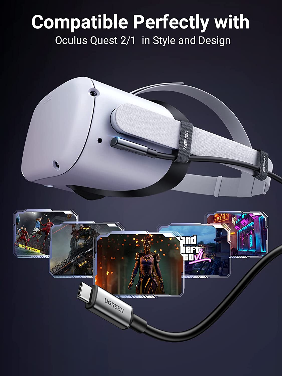 Cáp Type C sạc và truyền dữ liệu dài 5M Ugreen 90629 Cáp Type C sạc và truyền dữ liệu dài 5M Ugreen 90629