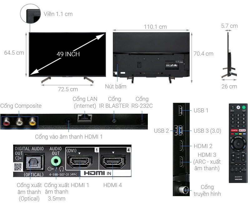 Sony 49x8000g outlet