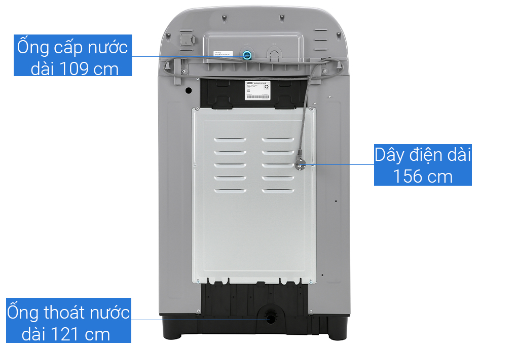 Máy giặt Samsung Inverter 9 kg WA90T5260BY/SV - Hàng chính hãng