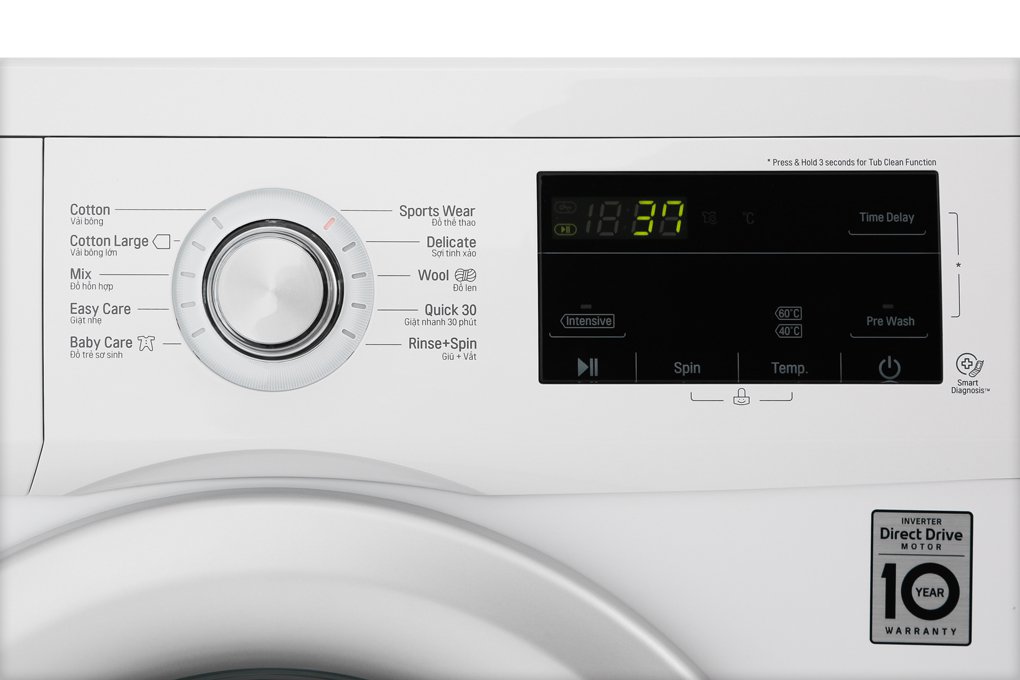 Máy giặt LG Inverter 9 kg FM1209N6W - Hàng chính hãng
