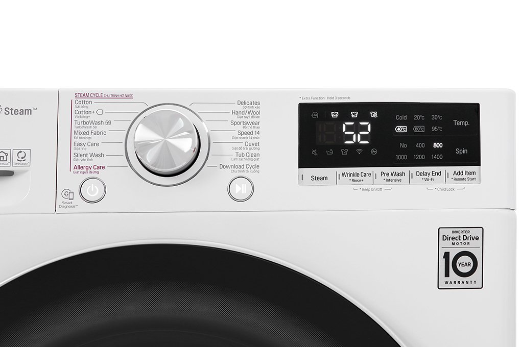 Máy giặt LG Inverter 10.5 kg FV1450S3W - Hàng chính hãng