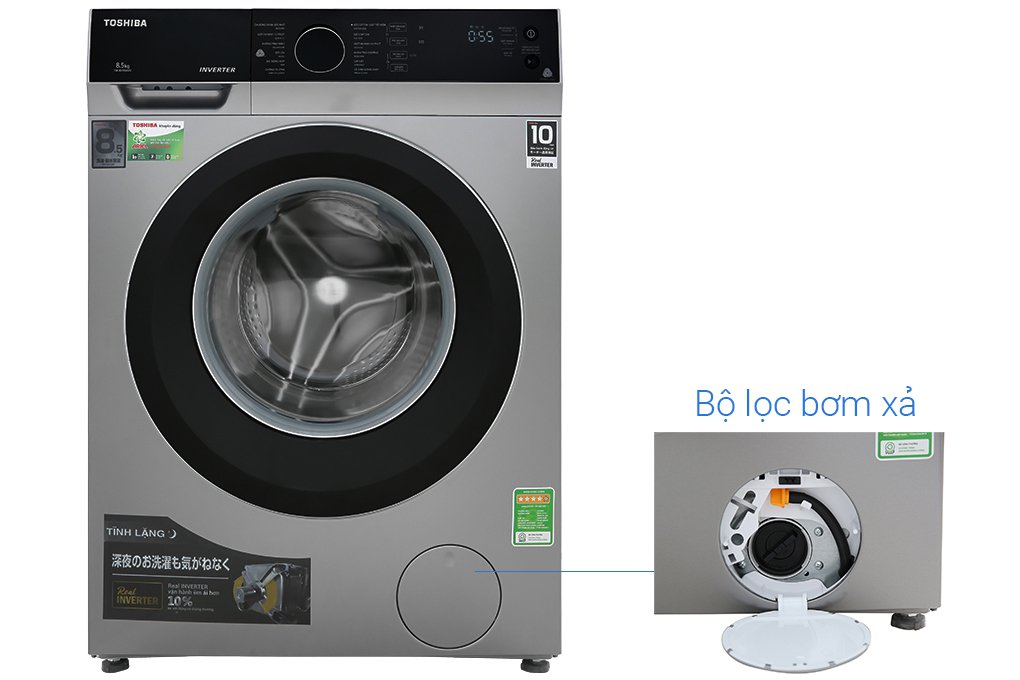 Máy giặt Toshiba Inverter 8.5 kg TW-BH95M4V(SK) - Hàng chính hãng
