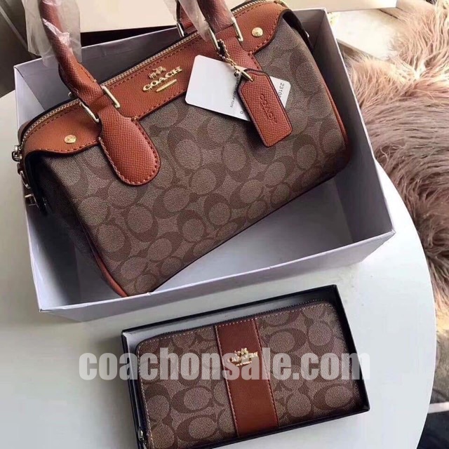 Set Túi Xách Ví Coach New York Cầm Tay Hot Trend Sành Điệu Cá Tính Hết