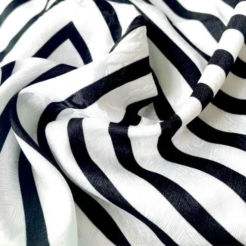 Vải kẻ sọc lụa vân gỗ