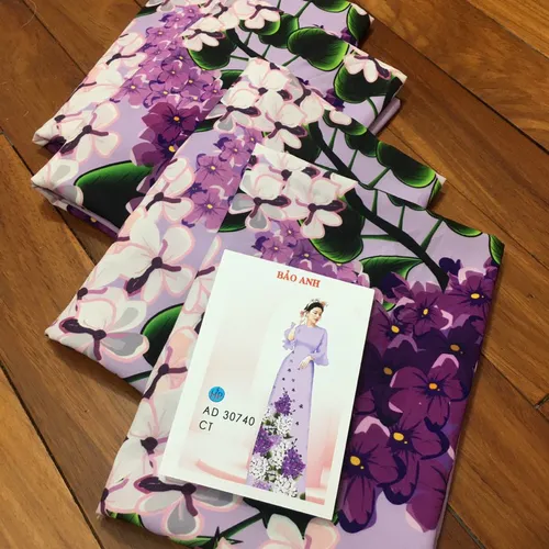 Vải áo dài lụa Bảo Anh