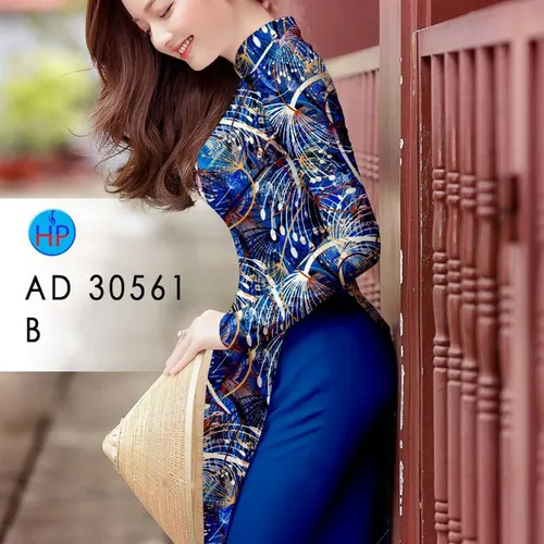 Vải áo dài hoa bồ công anh