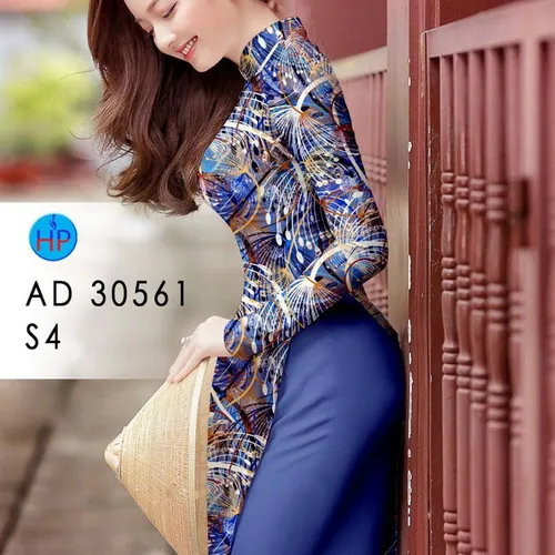 Vải áo dài hoa bồ công anh