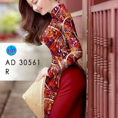 Vải áo dài hoa bồ công anh