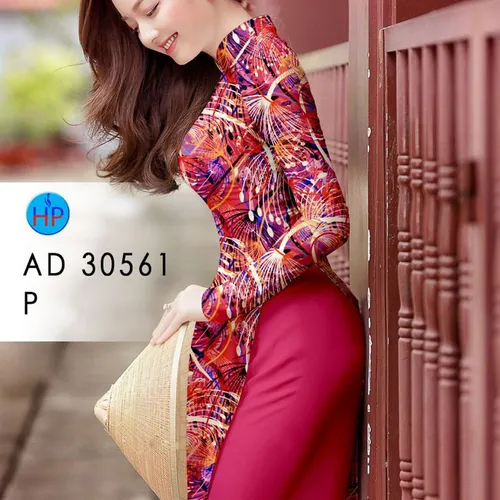 Vải áo dài hoa bồ công anh