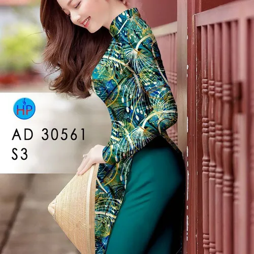 Vải áo dài hoa bồ công anh
