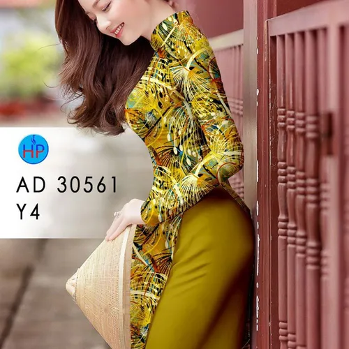 Vải áo dài hoa bồ công anh
